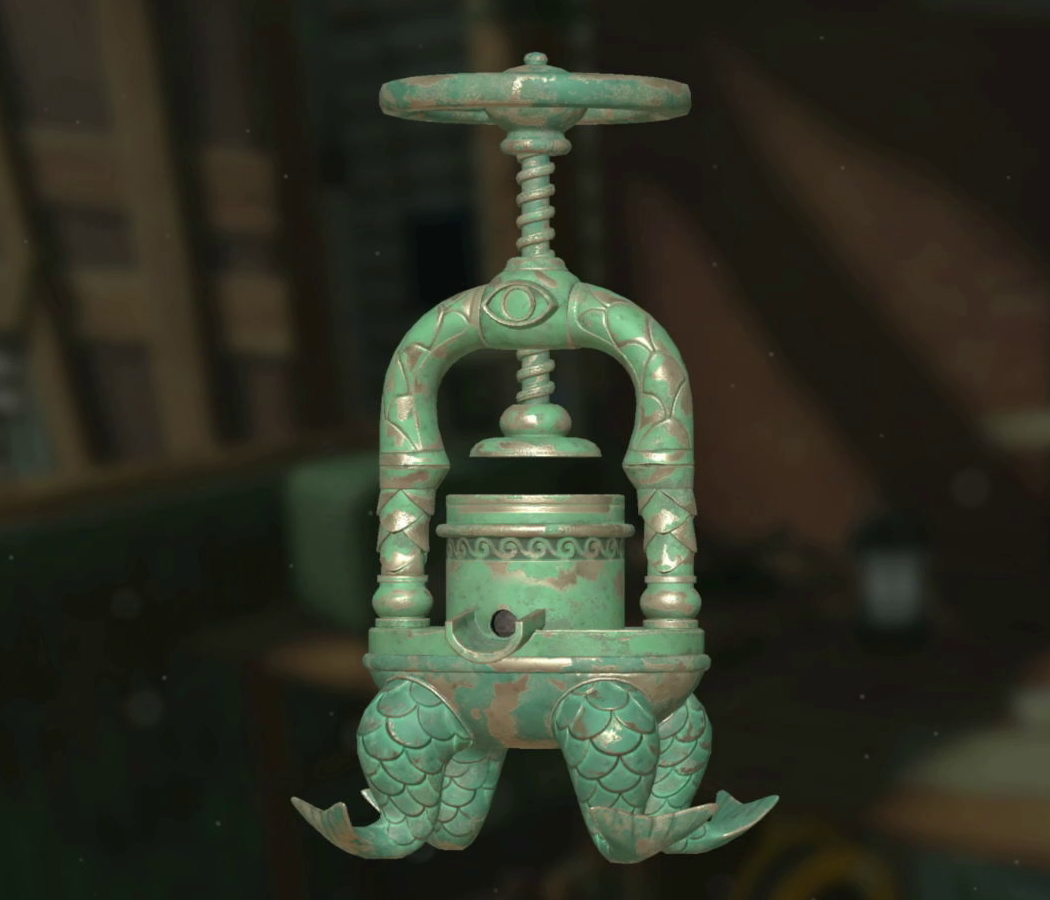 青銅の絞り器