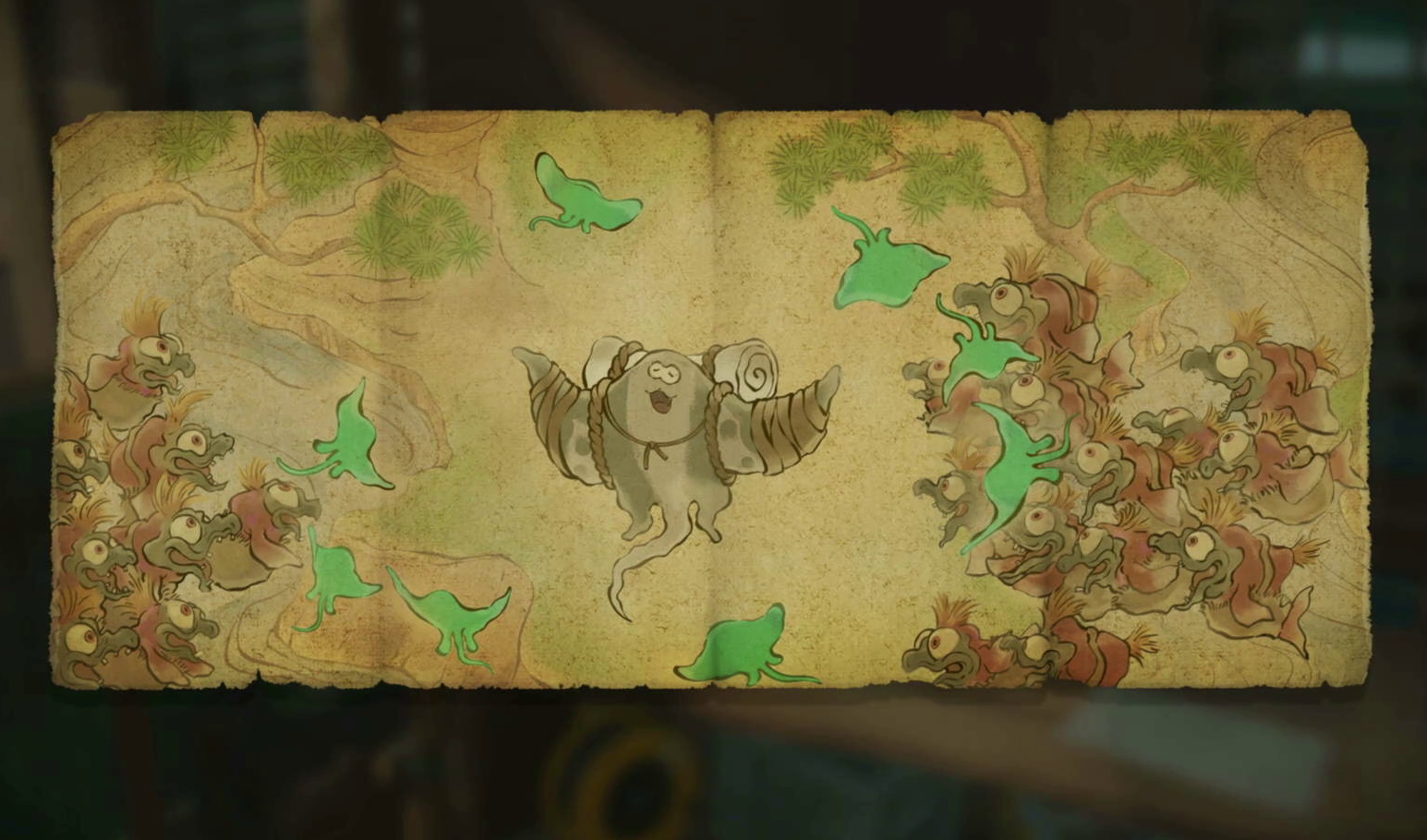 蛮殻赤魚合戦絵巻 曼蛇